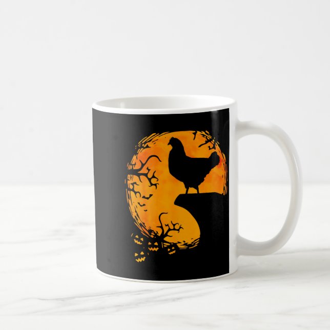 Mug Funny Chicken Halloween Moon Silhouette Soky Chick (Droite)