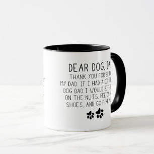 Mug Funny Chien Papa Café design Cher chien papa Merci