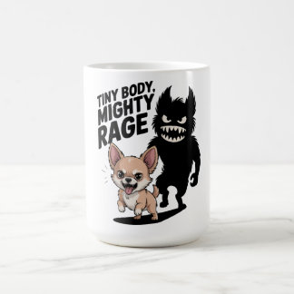 Mug Funny Chihuahua Chien "Petit Corps, Puissant Âge"