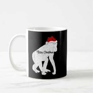 Mug Funny Chimpanzé Amoureux des animaux Santa Hat Chi