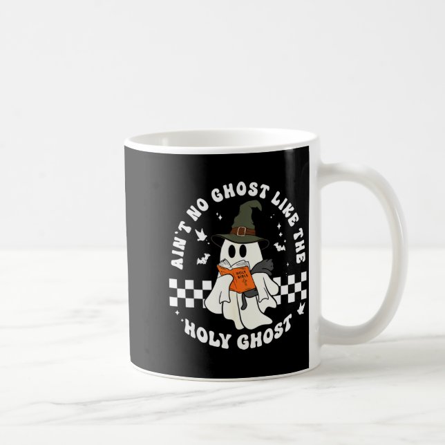 Mug Funny Christian Ghost With Bible Retro Catholic Cu (Droite)