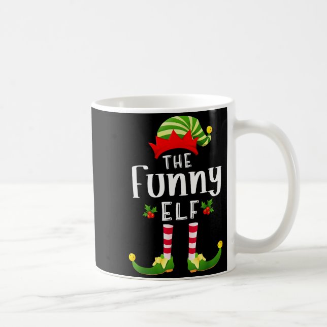 Mug Funny Christmas Elf Matching Pajama X-mas Party  (Droite)