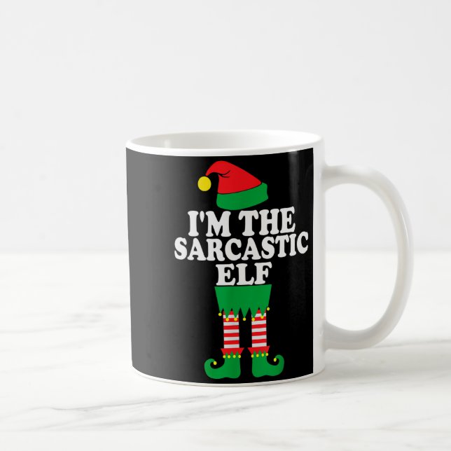 Mug Funny Christmas Family I'm The Sarcastic Elf  (Droite)