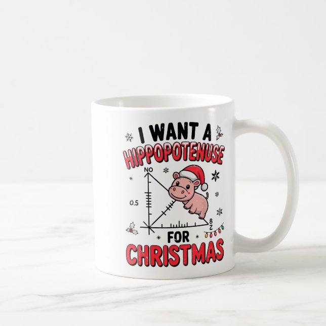 Mug Funny Christmas Hiptamus Math Teacher Gift Ugly Sw (Droite)