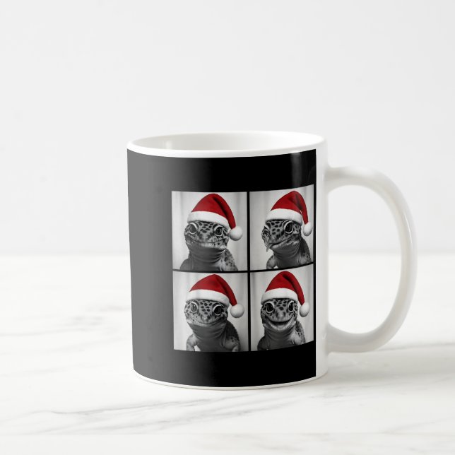 Mug Funny Christmas Leopard Gecko Santa Photo Booth  (Droite)