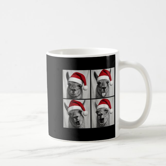 Mug Funny Christmas Llama Santa Photo Booth  (Droite)
