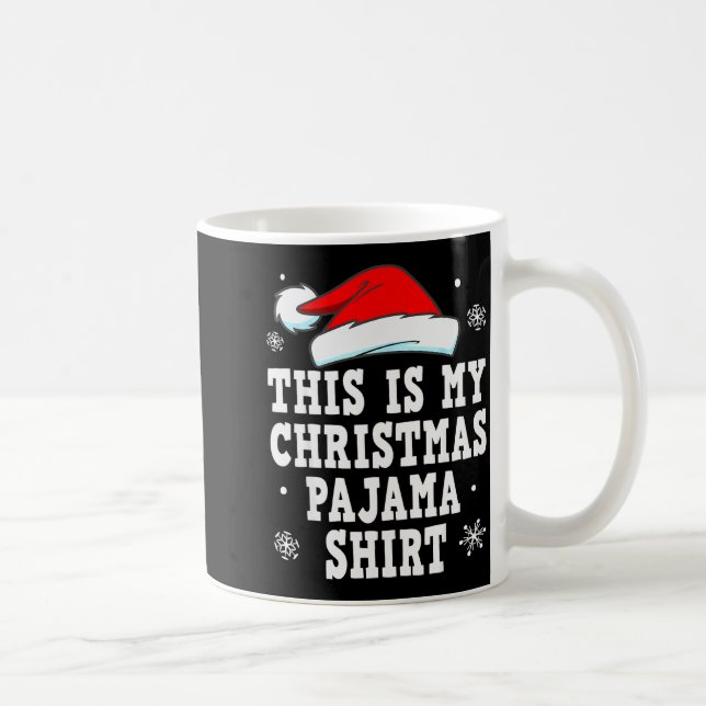 Mug Funny Christmas Pajama Pj Outfit Mens Womens  (Droite)