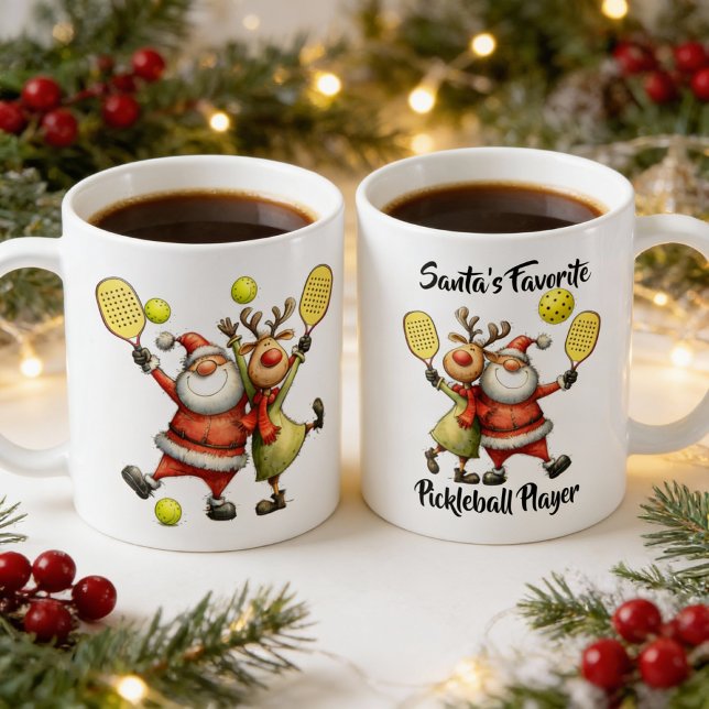 Mug Funny christmas pickleball (funny christmas pickleball mug)