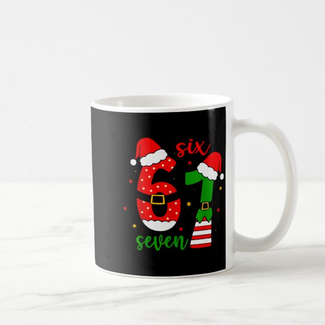 Mug Funny Christmas Six Seven 6 7 Meme Gen Alpha Slang (Droite)