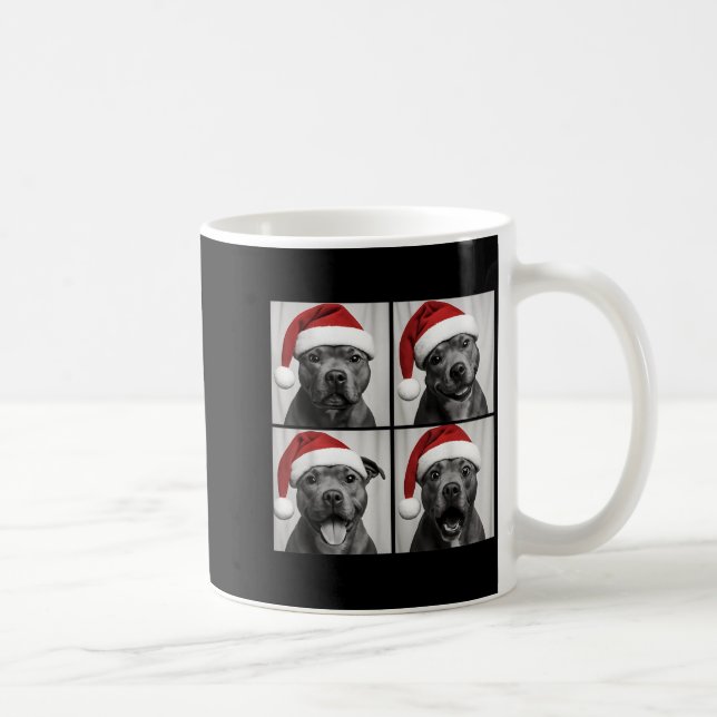 Mug Funny Christmas Staffordshire Bull Terrier Santa P (Droite)