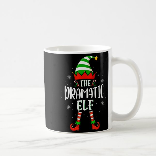 Mug Funny Christmas The Dramatic Elf Family Matching X (Droite)