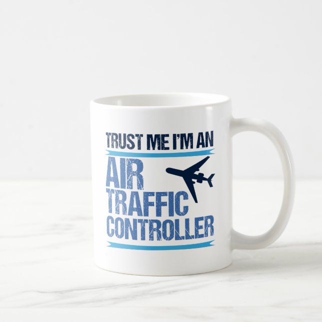 Mug Funny contrôleur de la circulation aérienne (Droite)