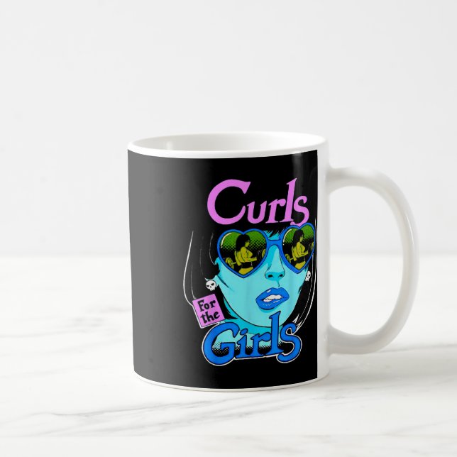Mug Funny Curls For Girls Gym Weightlifting Bodybuildi (Droite)