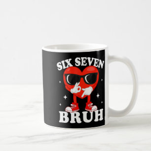 Mug Funny Dabbing Heart Bruh 67 Mème de la Saint-Valen