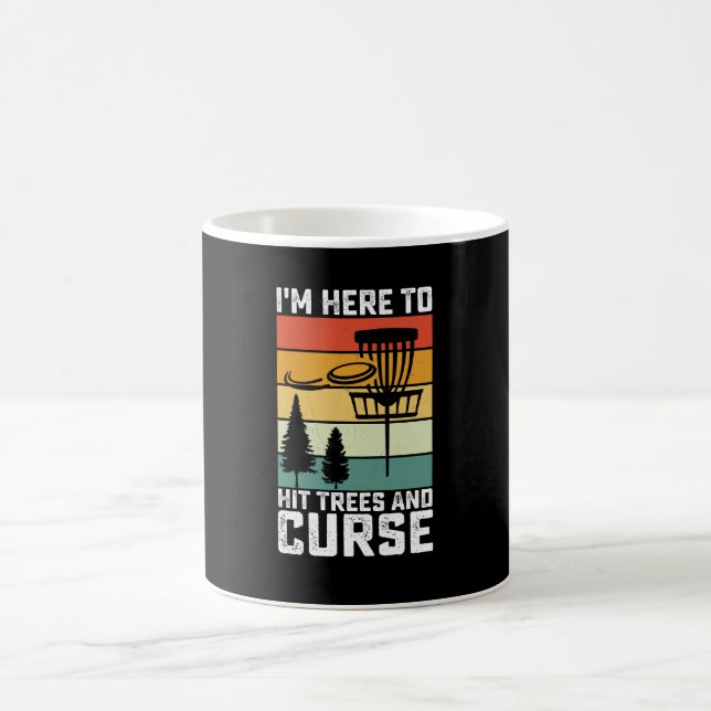 Mug Funny Disk Golf Chemise frapper arbres et malédict (Centre)