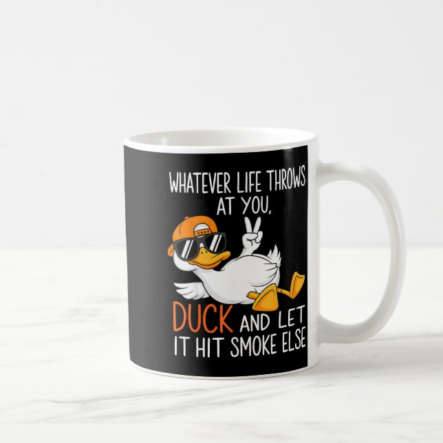 Mug Funny Duck Graphic Tees Men Women Funny Quote  (Droite)