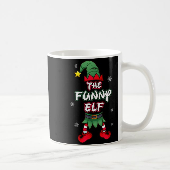 Mug Funny Elf Christmas Pajamas Pjs Matching Family Gr (Droite)