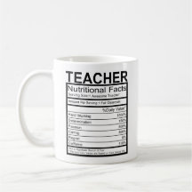 Funny Enseignant Faits nutritionnels