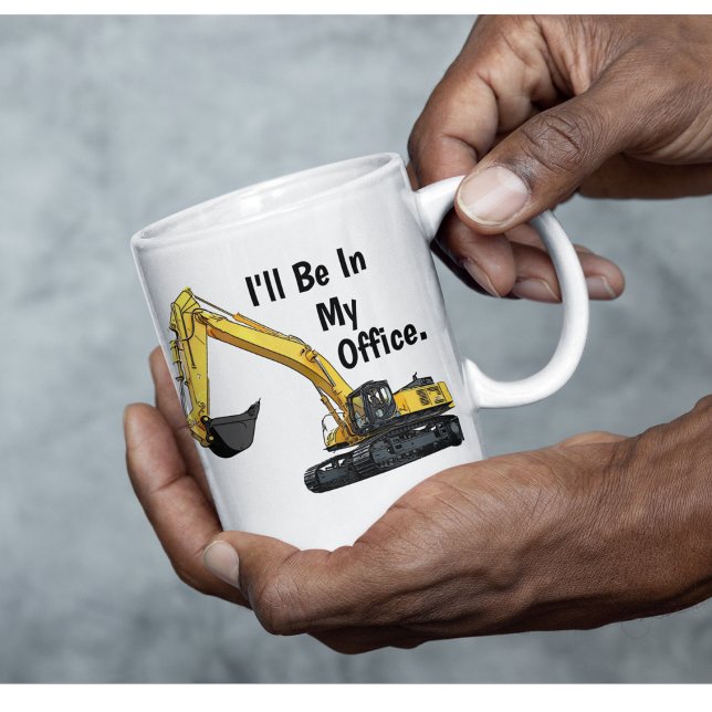 Mug Funny Excavator Bureau de l'exploitant d'équipemen (Funny Excavator Heavy Equipment Coffee)