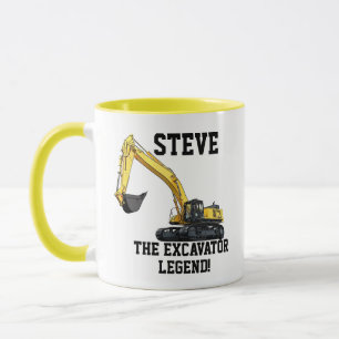 Mug Funny Excavator Legend Opérateur d'équipement lour