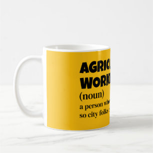 Mug Funny Farmer Définition - Don d'un travailleur agr