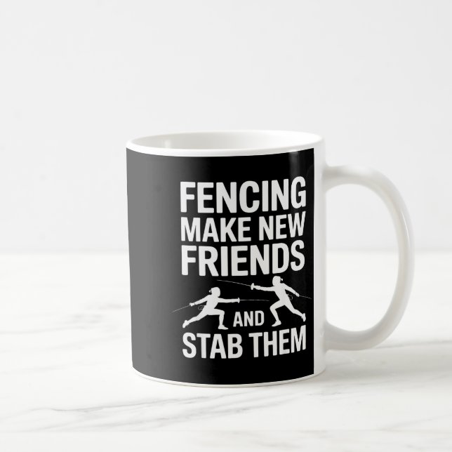 Mug Funny Fencing Art For Men Women Kids Fencer Fencin (Droite)