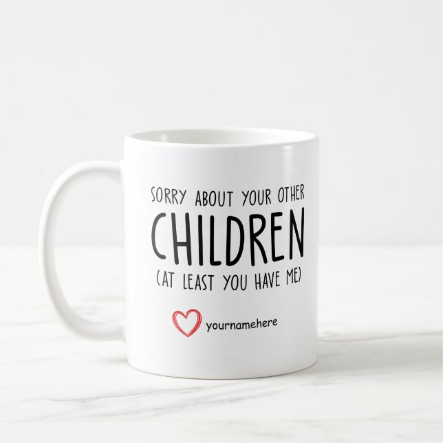 Mug Funny Fête des mères Cadeau Maman Anniversaire (Gauche)
