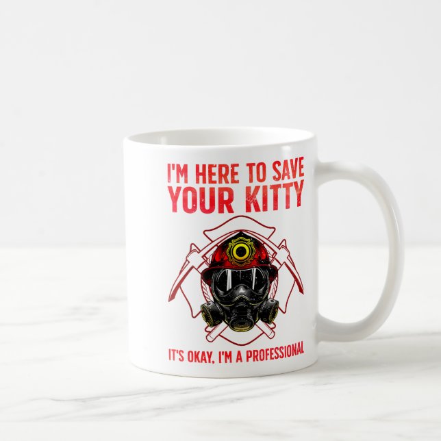 Mug Funny Firefighter Art For Men Women Fireman Gag Fi (Droite)