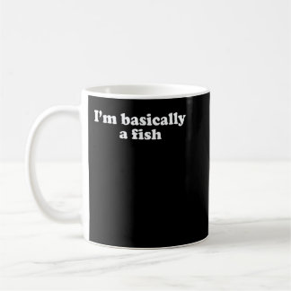 Mug Funny Fish Swimming Gift for Boys Girls Men or Wom