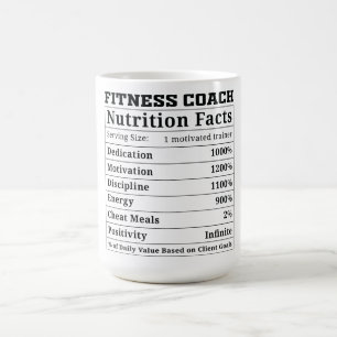 Mug Funny Fitness Coach Nutrition Facts
