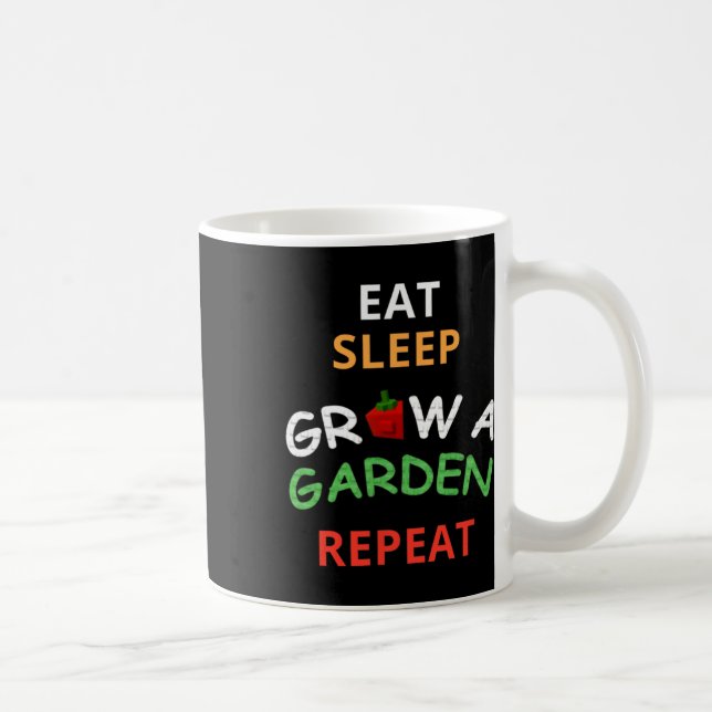 Mug Funny Game Eat Sleep Grow A Garden Repeat Gamer De (Droite)