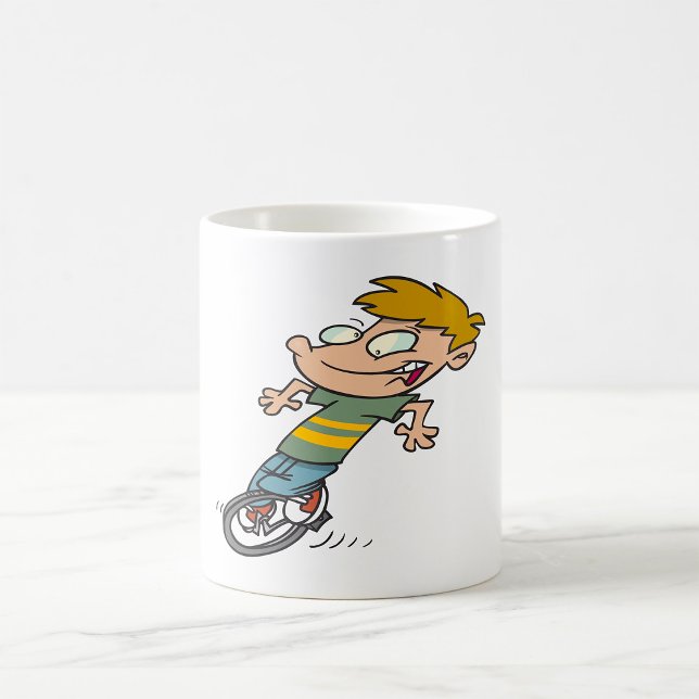 Mug Funny Garçon équitation monocycle (Créateur téléchargé)