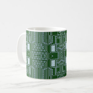 Mug Funny Geeky Nerd Motif de carte de circuit informa
