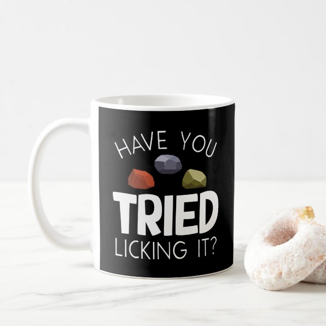 Mug Funny Geologiste Lapidary Rock Collector Rockhound (Avec donut)