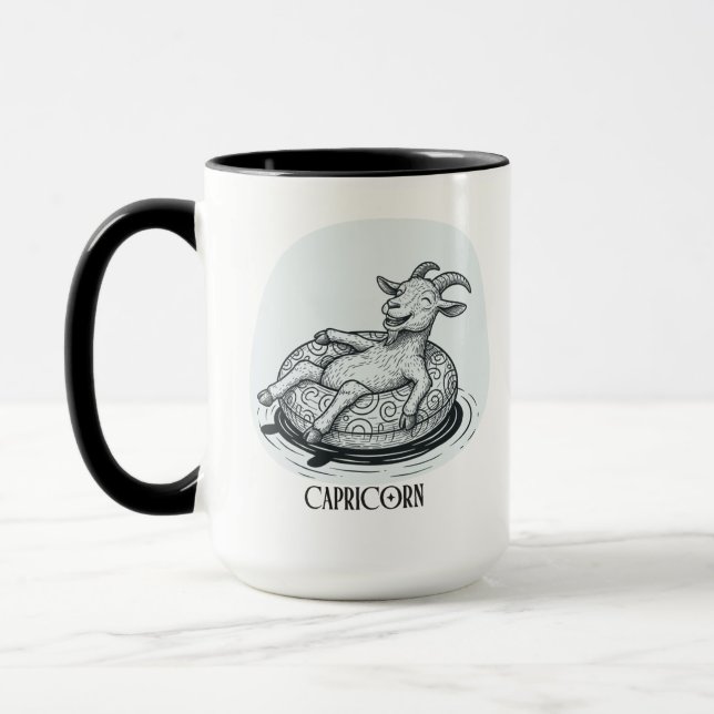 Mug Funny Goat Capricorn Zodiac Birthday Christmas (Gauche)