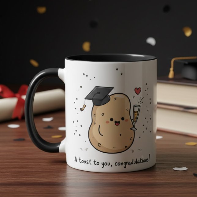 Mug Funny Graduation Kawaii Toast University Graduates (Créateur téléchargé)