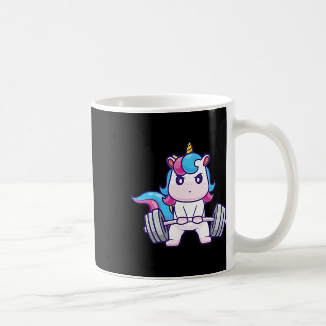Mug Funny Gym Shirts DeadLevant Unicorne - Gym D'entra (Droite)