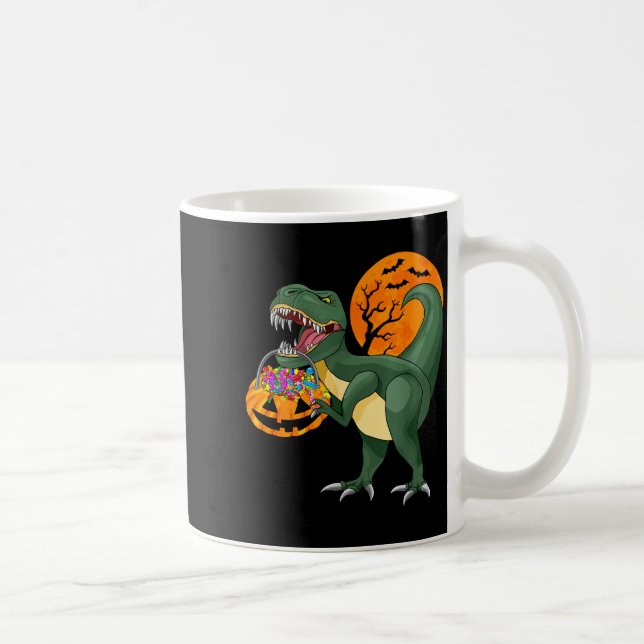 Mug Funny Halloween Dinosaur Pumpkin Y T Rex Boys Kids (Droite)