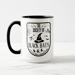 Mug Funny Halloween fête noir casquette sorcière broom