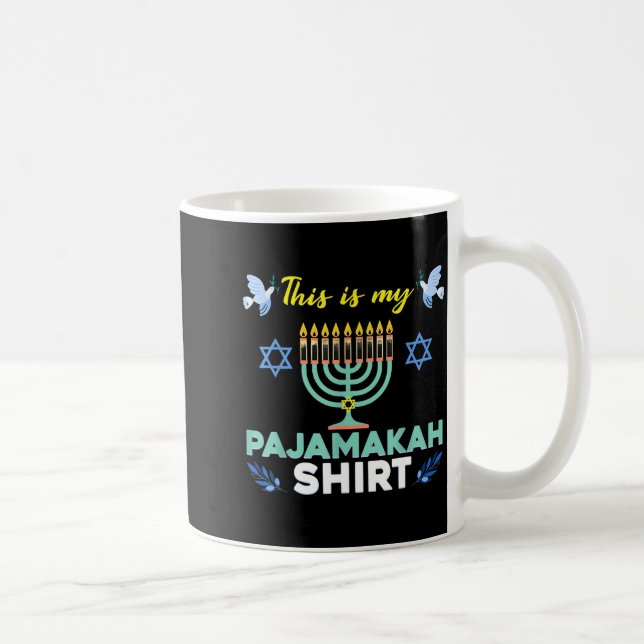 Mug Funny Hanukkah Pajama Shirt This Is My Pajamakah G (Droite)