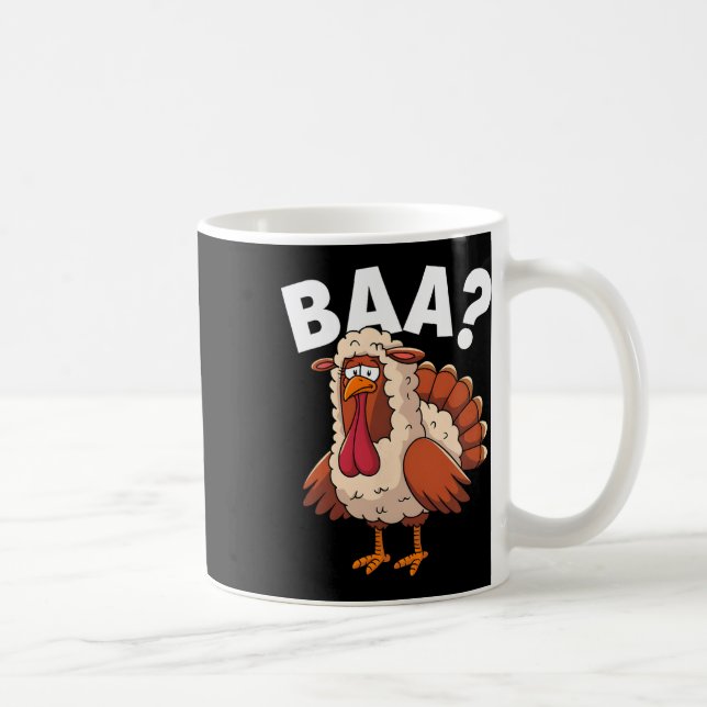 Mug Funny Happy Thanksgiving Turkey A Lamb Costume  (Droite)