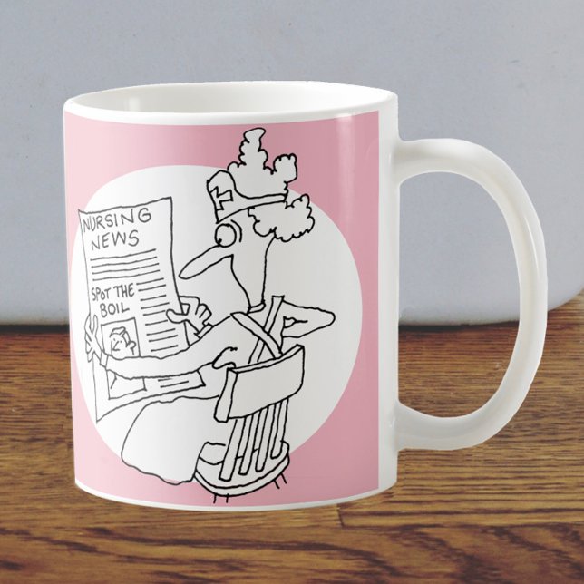 Mug Funny Hospital Nurse Reading Journal Concours (Créateur téléchargé)