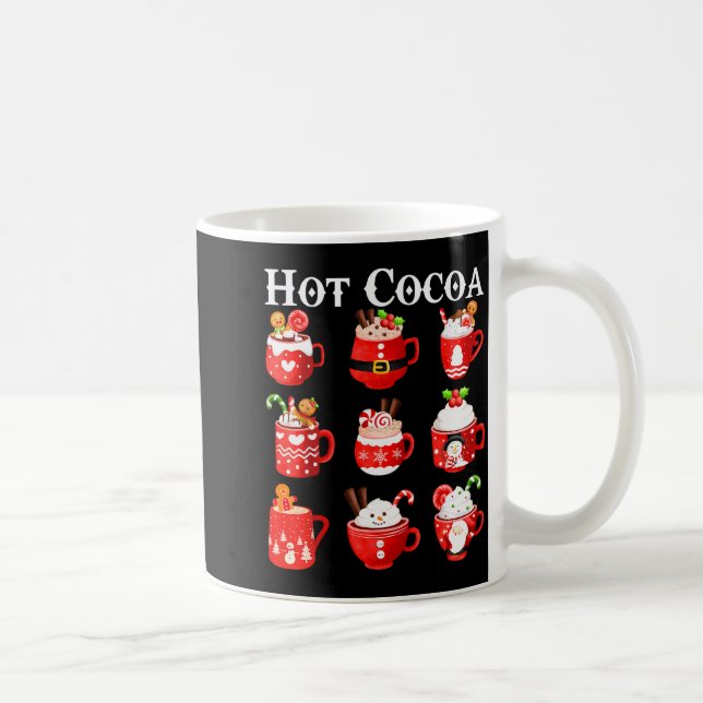 Mug Funny Hot Cocoa Santa Elf C Merry Christmas Pajama (Droite)
