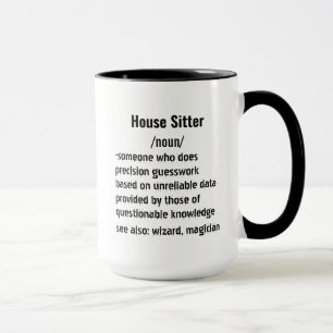 Mug Funny House Sitter Définition cadeaux pour hommes 