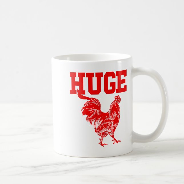 Mug Funny Huge Mens Rooster Graphic  (Droite)