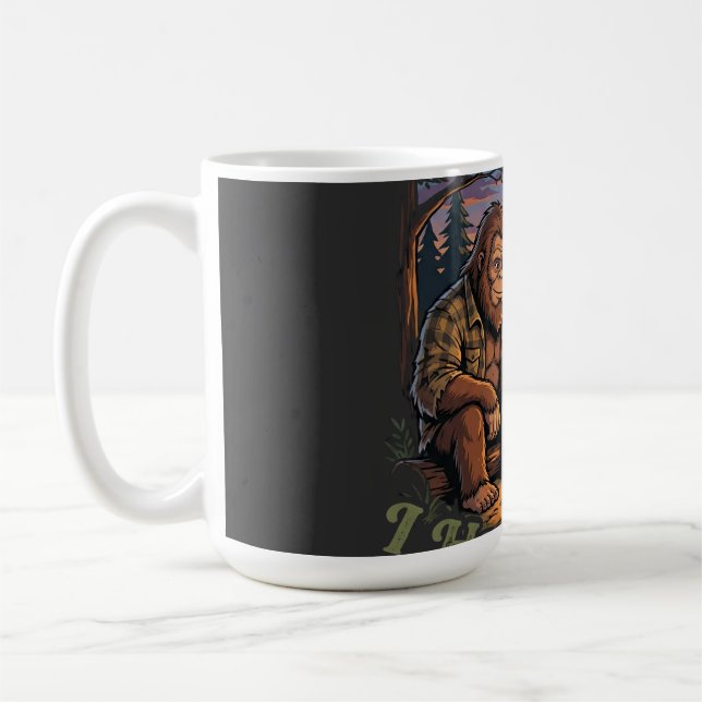 Mug Funny I Have Plans With Bigfoot Camping & Hiking  (Gauche)