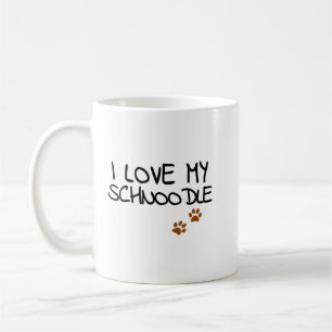 Mug Funny I Love My Schnoodle for Doodle Chien Maman P