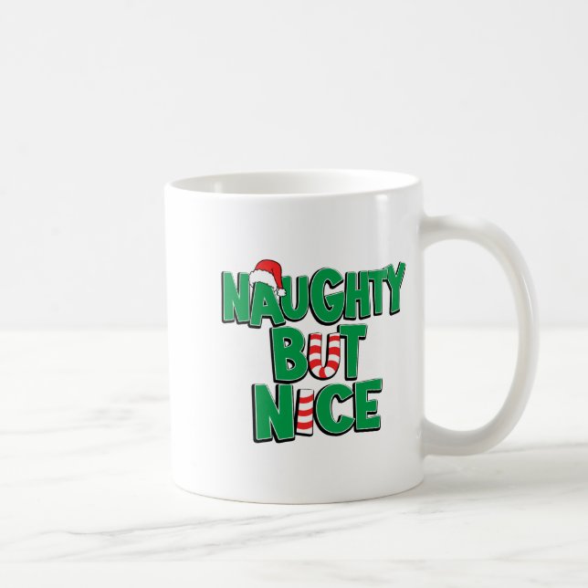 Mug Funny Joke Christmas Humor Naughty But Nice  (Droite)
