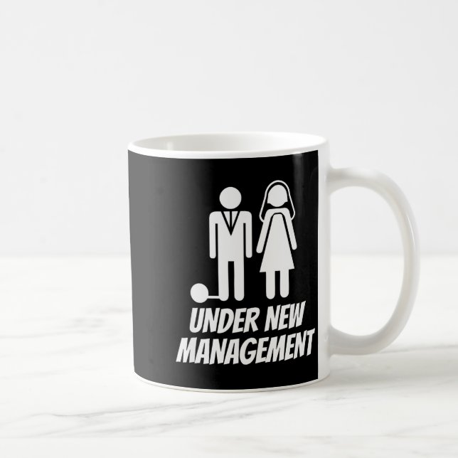 Mug Funny Just Married , Fun Newlywed Gag For Men  (Droite)