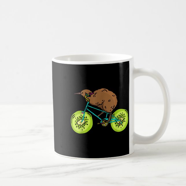 Mug Funny Kiwi Biker Cycling Gift New Zealand  (Droite)